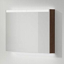 Peilikaappi INR Stage Plus 100, Dark Oak, 2 ovea, pistorasia