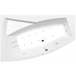 Poreamme Interia Evia L Hydro-Air, 1600x1000x470mm, vasen, 230l, valkoinen