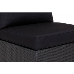 Pehmusteen päällinen Bahamas, oikea/vasen, musta