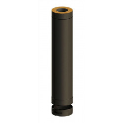 Jeremias Saunan Piippu ECO, 1000 mm jatko-osa Ø115 mm, musta