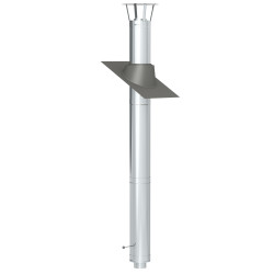 Savupiippu/takan piippu Jeremias 3m, Ø180mm, rst