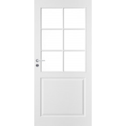 Väliovi Swedoor Style 2, 9-10x21, valkoinen, kirkas lasi
