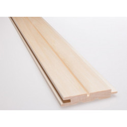 Saunapaneeli Karava Kallio, 1-valeura, 15x90x3000mm, haapa, puuvalmis