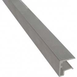 U-päätelista Keraplast 10mm, alumiini, 3.5m