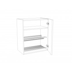 Astiankuivauskaapin runko Ideal Keittiöt, 1000x703x340mm, valkoinen