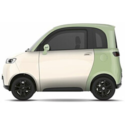 Sähkömopoauto Kontio Motors GreenBear beige/vihreä