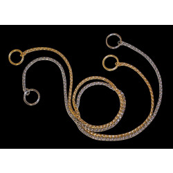 Käärmeketju Brava, hopeanvärinen, 80cmx4mm