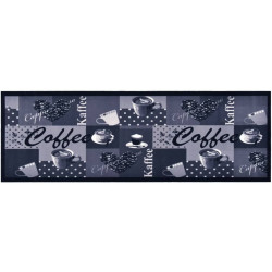 Keittiön pestävä lattiamatto coffee sininen 60x180 cm