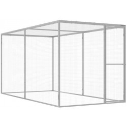 Kissahäkki 3x1,5x1,5 m galvanoitu teräs