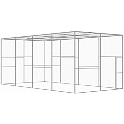 Kissahäkki 6x3x2,5 m galvanoitu teräs