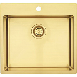 Keittiöallas Lavabo Kubus 540 Soft Sand, 540x500mm, ruostumaton teräs PVD, messinki