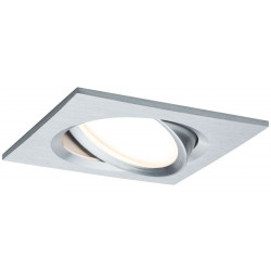 LED-Alasvalosetti Paulmann Nova Plus, 3-osainen, neliö, suunnattava, himmennettävä, 2700K, alumiini