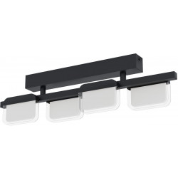 LED-Kattovalaisin Eglo Ervidel, 4-osainen, musta, himmennin