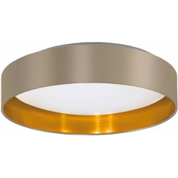 LED-Kattovalaisin Eglo Maserlo 2, Ø38cm, ruskeanharmaa