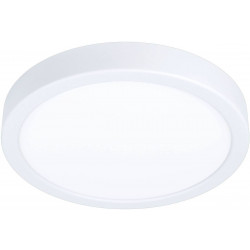 LED-Plafondi Eglo Fueva 5, Ø21cm, 3000K, valkoinen, pyöreä, pinta-asennettava, himmennin, vaihdettava LED
