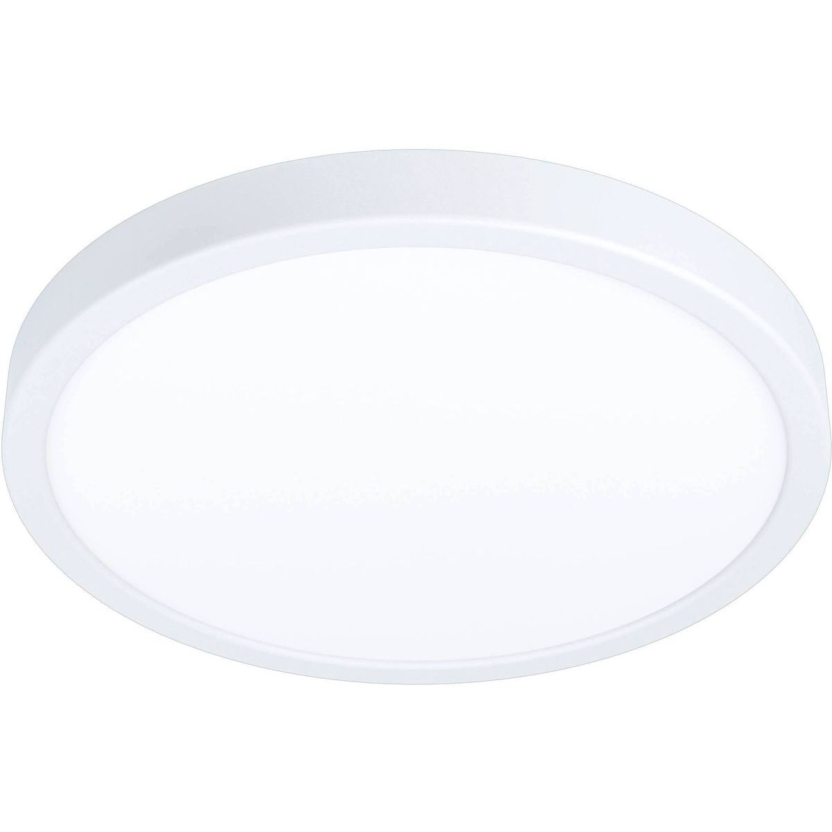 LED-Plafondi Eglo Fueva 5, Ø28,5cm, 3000K, valkoinen, pyöreä, pinta-asennettava, himmennin, vaihdettava LED