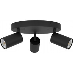 LED-Spottivalaisin Eglo connect.z Telimbela-z, 3-osainen, Ø25cm, RGBW, musta