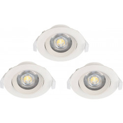 LED-Upotettava alasvalosetti Eglo Sartiano, 3x5W, Ø9cm, valkoinen