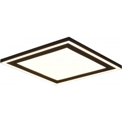 LED-plafondi Trio Carus, 33x33cm, 3000K, mattamusta