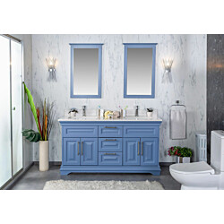 Kylpyhuoneryhmä Linento Bathroom Huron 60 Blue kaksi allasta ja peiliä