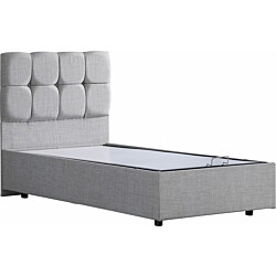 Sänky Linento Furniture Berlin Bb 100x200cm vaaleanharmaa