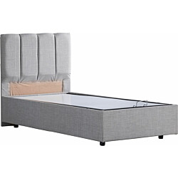 Sänky Linento Furniture Defne Bb 90x200cm vaaleanharmaa