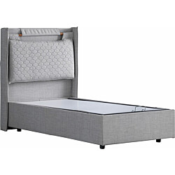 Sänky Linento Furniture Zagreb Bby 120x200cm vaaleanharmaa