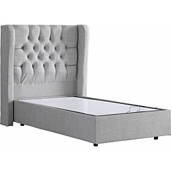 Sänky Linento Furniture Riga Bb 120x200cm vaaleanharmaa