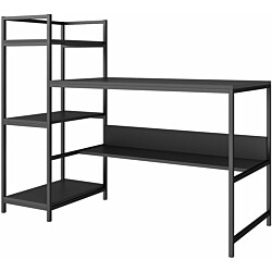 Työpöytä hyllyköllä Linento Furniture Arion, antrasiitti