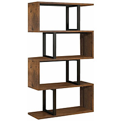 Kirjahylly Linento Furniture Twist 2, ruskea