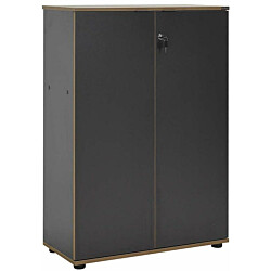 Lukollinen kaappi Linento Furniture RKT-332-AX-1, antrasiitti