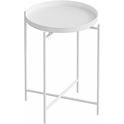 Apupöytä Linento Furniture SHB-007-B, valkoinen
