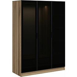 Vaatekaappi Linento Furniture Kale 2285 210x135cm tummanharmaa
