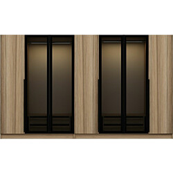 Vaatekaappi Linento Furniture Kale Plus 7823 210x315cm tammi