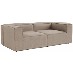 Sohva Linento Furniture Fora, 2-istuttava, ruskea