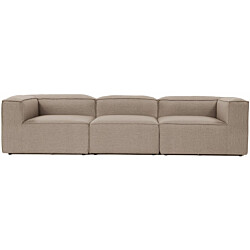 Sohva Linento Furniture Fora, 3-istuttava, ruskea