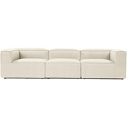 Sohva Linento Furniture Fora, 3-istuttava, luonnonvalkoinen