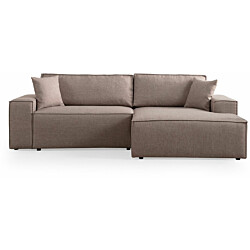 Divaanivuodesohva Linento Furniture Pirlo Corner, 3-istuttava, oikea, ruskea