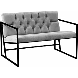 Sohva Linento Furniture Oslo, 2:n istuttava, vaaleanharmaa