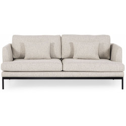 Sohva Linento Furniture Pearl, 2-istuttava, luonnonvalkoinen