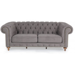 Sohva Linento Furniture London, 2-istuttava, harmaa