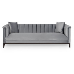Sohva Linento Furniture Pera, 3-istuttava, harmaa