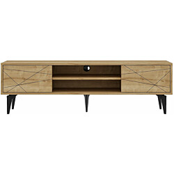 TV-taso Linento Furniture Brendon, 160cm, vaaleanruskea
