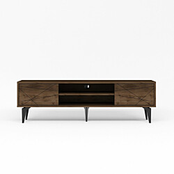 TV-taso Linento Furniture Brendon, 160cm, tummanruskea