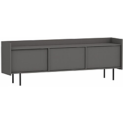 TV-taso Linento Furniture Atlas harmaa/musta