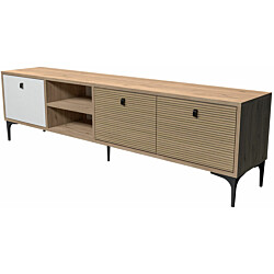 TV-taso Linento Furniture Vision 1366 tammi/valkoinen