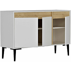 Senkki Linento Furniture Asude valkoinen/tammi