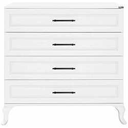 Lipasto Linento Furniture SFN-1004-DD-1, leveys 90cm, korkeus 89cm, valkoinen