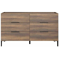 Lipasto Linento Furniture SFN-1760-OO-1, leveys 140cm, korkeus 81cm, ruskea