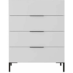 Lipasto Linento Furniture SFN-1740-DD-1, leveys 80cm, korkeus 104cm, valkoinen